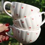 ماگ چایی خوری صدفی طرح قلب قابل مصرف روزانه با کیفیت