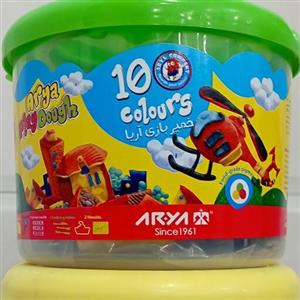 خمیربازی 10 رنگ آریا به همراه سی دی