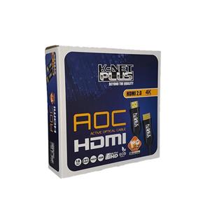 کابل فیبرنوری  HDMI V2  کی نت پلاس به طول 60 متر مدل KP-CHAOC600