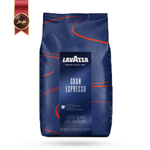 دانه قهوه لاوازا lavazza مدل گرن اسپرسو Gran espresso یک کیلویی بسته 6 عددی