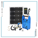 پکیج برق سیار خورشیدی | ظرفیت 50 وات | به همراه تمام تجهیزات مورد نیاز