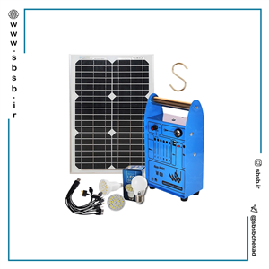 پکیج برق سیار خورشیدی| ظرفیت 20 وات | به همراه تمام تجهیزات مورد نیاز 