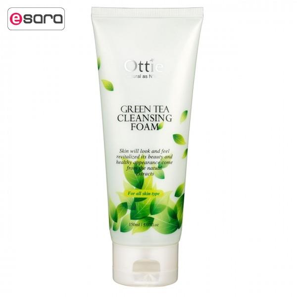 فوم پاک کننده اوتی سری Green Tea حجم 150 میلی لیتر