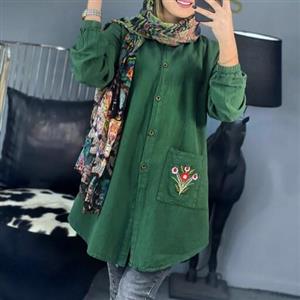 تونیک مانتویی فرشته جنس الیاف فری سایز36تا44در 6رنگ شیک و زیبا(ارسال رایگان)
