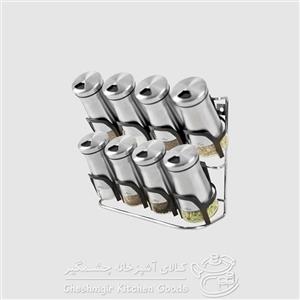 ست ادویه 2 طبقه یونیک کد 1462 (استیل ضد زنگ)