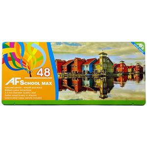 مداد رنگی 48 رنگ ای اف اسکول مکس طرح انعکاس در آب