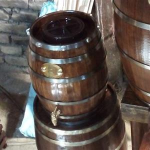 کلمن چوبی 2جداره 5لیتری مخزن پلاستیکی