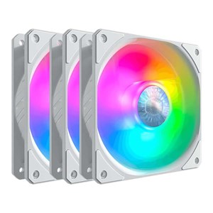 فن Cooler Master SickleFlow 120 ARGB White Edition 3in1 Square Frame Fan-