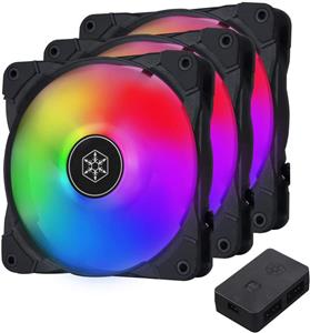 فن SilverStone Technology 3 Pack of Air Blazer 120mm ARGB Fans 