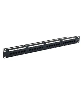 پچ پنل Cat6 UTP لگراند Legrand 0 335 61 شبکه رکمونت Patch panel Unloaded همراه با 24 کیستون