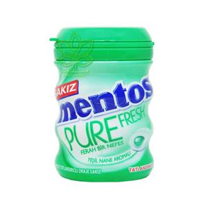 آدامس طعم نعنا سبز بدون شکر مغزدار 60 گرم منتوس – mentos 