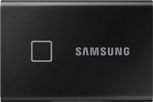 SAMSUNG T7 Touch Portable SSD 2 TB USB 3.2 Gen.2 External Metallic Black (MU-PC2T0K/WW) ارسال 10 الی 15 روز کاری Samsung 2TB 