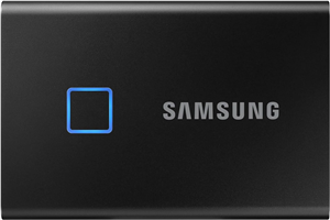 SAMSUNG T7 Touch Portable SSD 2 TB USB 3.2 Gen.2 External Metallic Black (MU-PC2T0K/WW) ارسال 10 الی 15 روز کاری Samsung 2TB 