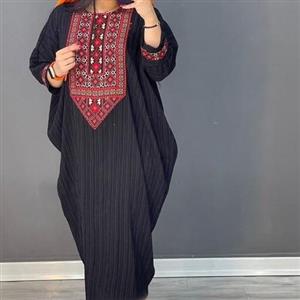 مانتو ماکسی کراش خرجکار دار