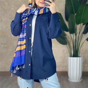 شومیز مانتویی زارا جنس داکرون نخ اعلا