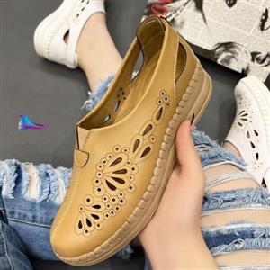 کفش طبی زنانه -کفش طبی -کفش سفید -کفش جدید -کفش زنانه قهوه ای