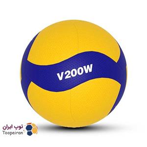 توپ والیبال میکاسا مدل v200w درجه یک رویه چرمی پرس سایز5