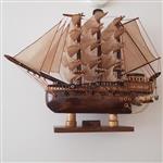 ماکت کشتی چوبی بادبانی  دستساز  مدل( امپریال جنگی)