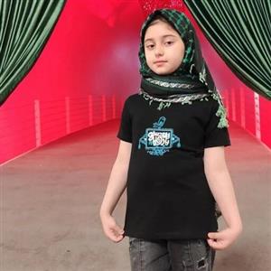 تیشرت مشکی دخترانه محرمی