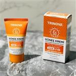 کرم ضد آفتاب ترینوا TRINOVAبا spf 50 بی رنگ حجم میل 