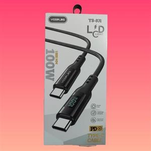 کابل شارژ  سیم شارژyes plus دوسر تایپ سی