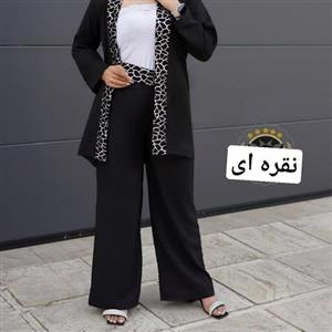 مانتو شلوار ست جنس کرپ اسکاچی از سایز 38 تا 44