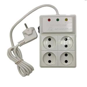 محافظ ولتاژ 4 خانه 16 آمپر با کلید و کابل 3 متری برند تک نور 