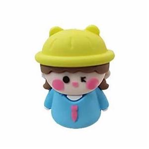 تراش سیلیکونی مدل عروسکی طرح دختر مهندس آبی رنگ