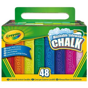 گچ رنگی کرایولا مدل Sidewalk بسته 48 عددی Crayola Sidewalk Chalk Pack Of 48