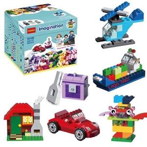 لگو کلاسیک دارای 3 آدمک برند دکول DECOOL 18100