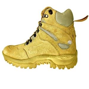 کفش کوهنوردی چرم طبیعی دست دوز مدل رافائل رنگ خاکی 