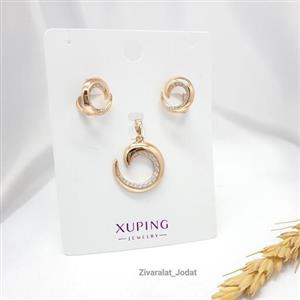 نیم ست نگین دار جدید ژوپینگ کدN12