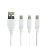 کابل شارژ سه کاره Lenyes LC952 3 in 1 Quick Charging Cable 