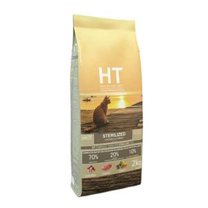 غذای خشک گربه عقیم شده HT با طعم مرغ و بوقلمون بسته 10 کیلوگرمی