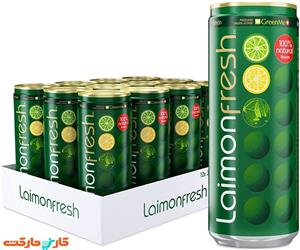 بسته 12 عددی نوشیدنی گازدار موهیتو لیمون laimon fresh 