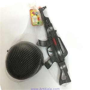 کلاه وتفنگ پلیس  پلاستیکی