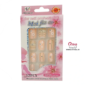 ناخن مصنوعی اکلیلی و طرح دار زنانه دخترانه