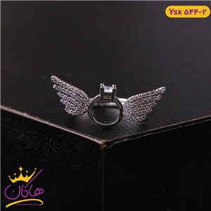 انگشتر استیل زنانه طرح بال فرشته | ysx 544/2