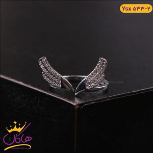 انگشتر استیل زنانه فرشته نقره ای |  ysx 533/2