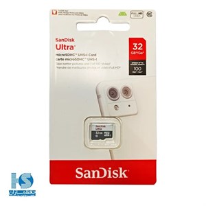 کارت حافظه و رم Memory Card SanDisk Ultra microSDHC UHS-I (32GB C10 100MB/s)