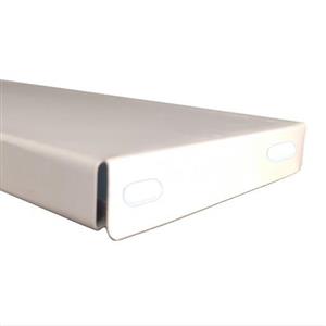 کفی قفسه دو منطوره پیچی و سوپری سایز 95x40 سفید