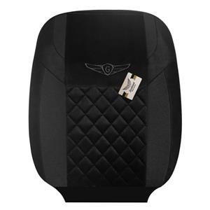 روکش صندلی مناسب تیبا دو و کوییک(مخمل مشکی دوخت مشکی)