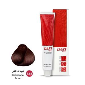 رنگ موی دنی وان شماره 3.86 سری شاه بلوطی 100 میل