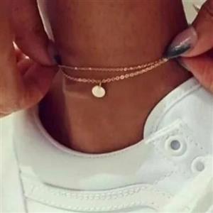 پابند دولاین با آویز سکه استیل رنگ ثابت ضدحساسیت