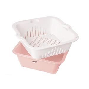 کاسه و آبکش سایز دو مانیا مدل مربعی