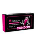 Condom کاندوم Rainbowبارنگ افشانه ای بسته 12عددی