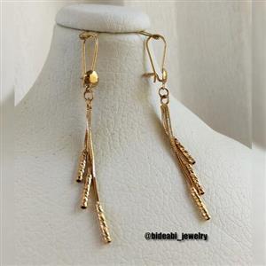 گوشواره آویز برند City Gold رنگ ثابت ضد حساسیت