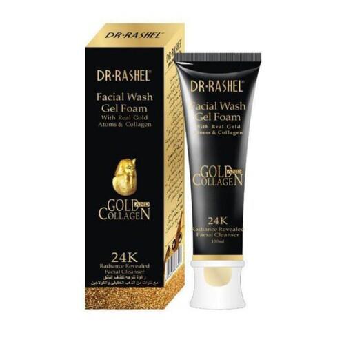 ژل فوم شستشوی صورت دکتر راشل حاوی طلا و کلاژن