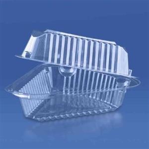 ظرف یکبارمصرف درب دار اسلایس کیک بسته 200 عددی