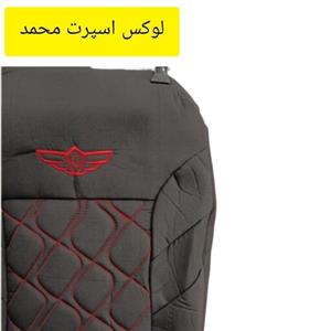 روکش صندلی پراید 131و132طرح مازراتی جدون ، مشکی با دوخت قرمز ،لوکس اسپرت محمد